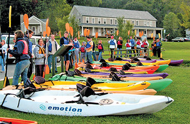 Kayakers at Shank's Mare Outfitters, PA